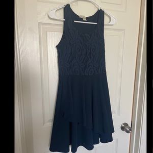 Navy lace dress